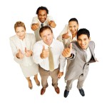 Business People Thumbs Up
